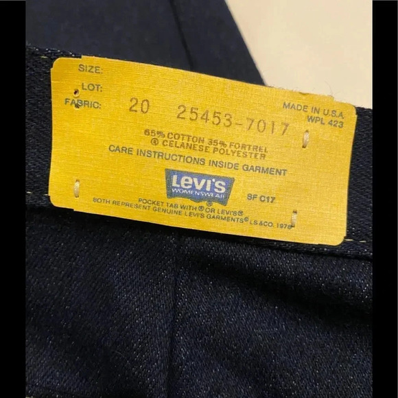 NWT Vtg Deadstock Levi’s E.S.P. Jeans Sz 20 - Picture 9 of 13